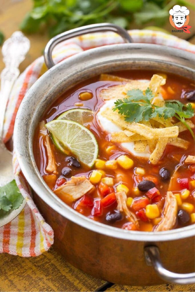 Easy Chicken Taco Soup recipe dinner