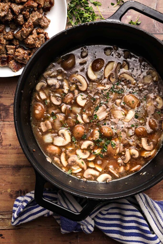 Beef Tips with Mushroom Gravy