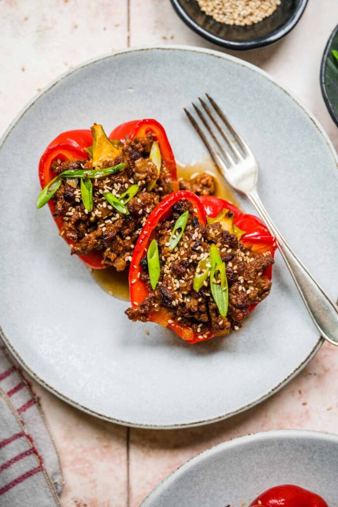 Korean Beef Stuffed Peppers