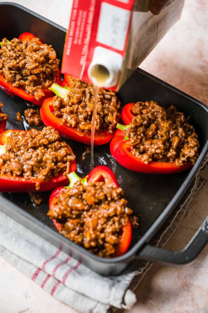 Korean Beef Stuffed Peppers