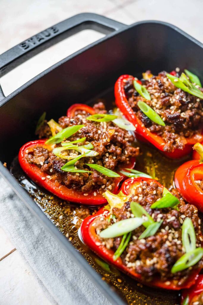 Korean Beef Stuffed Peppers