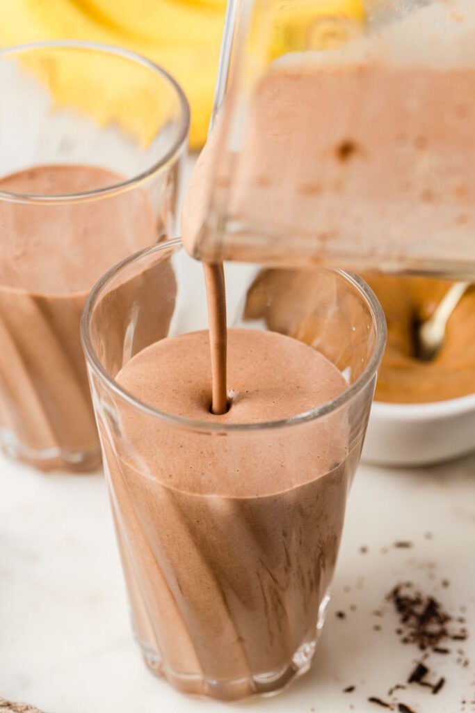 Chocolate Peanut Butter Banana Smoothie