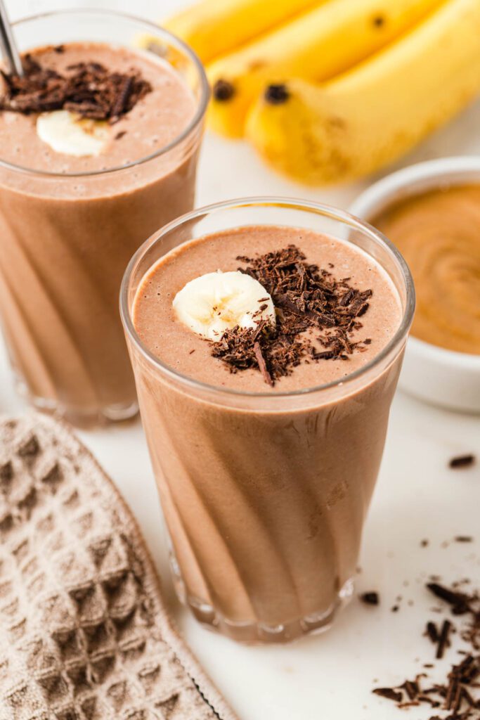 Chocolate Peanut Butter Banana Smoothie