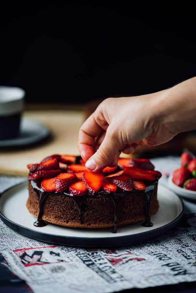 Chocolate Strawberry Cake