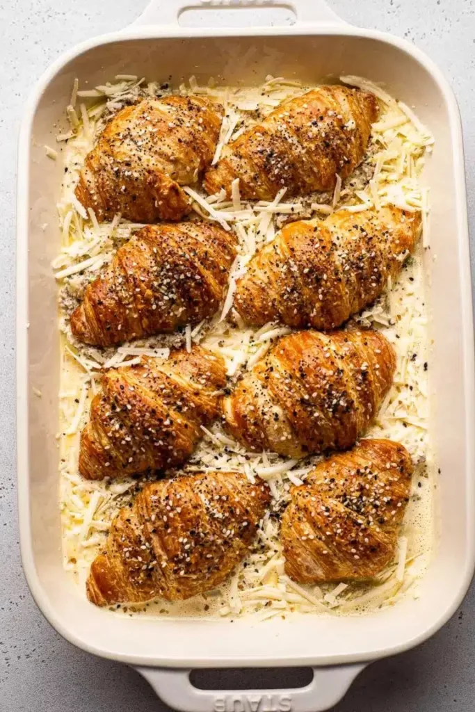 Croissant Breakfast Casserole 