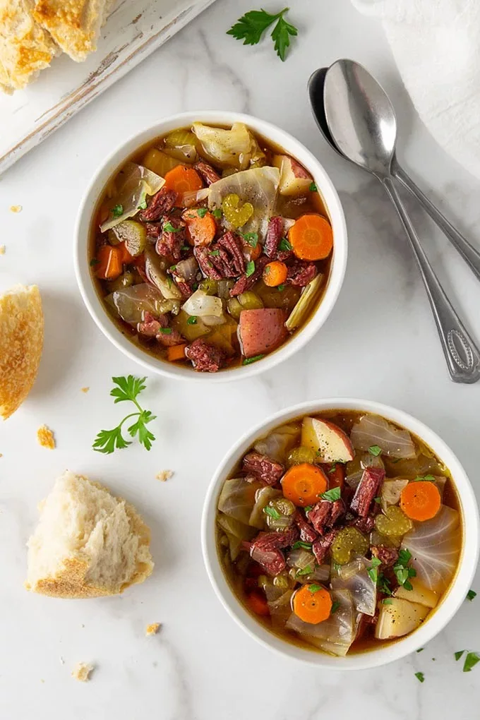 Corned Beef and Cabbage Soup