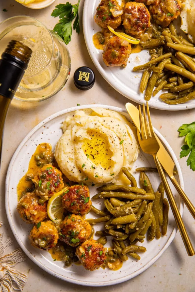 Chicken Piccata Meatballs