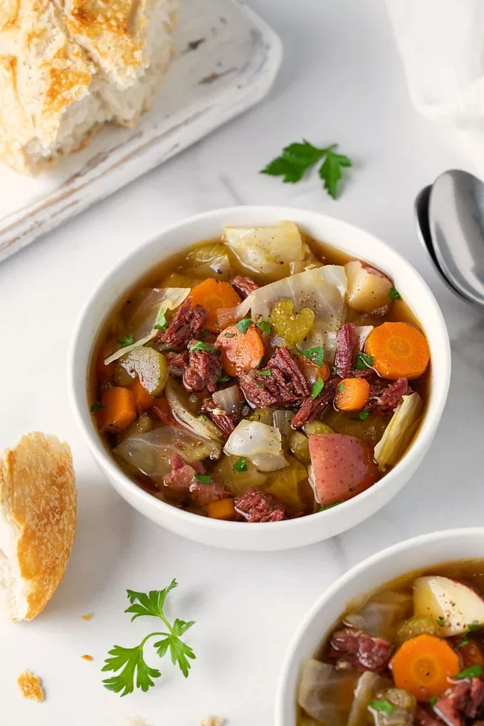 Corned Beef and Cabbage Soup