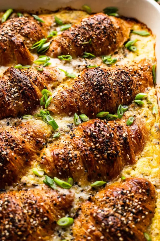 Croissant Breakfast Casserole 