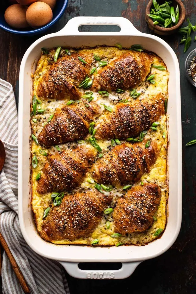 Croissant Breakfast Casserole 