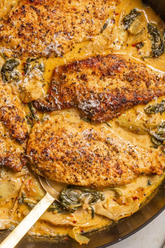 Creamy Spinach Artichoke Chicken