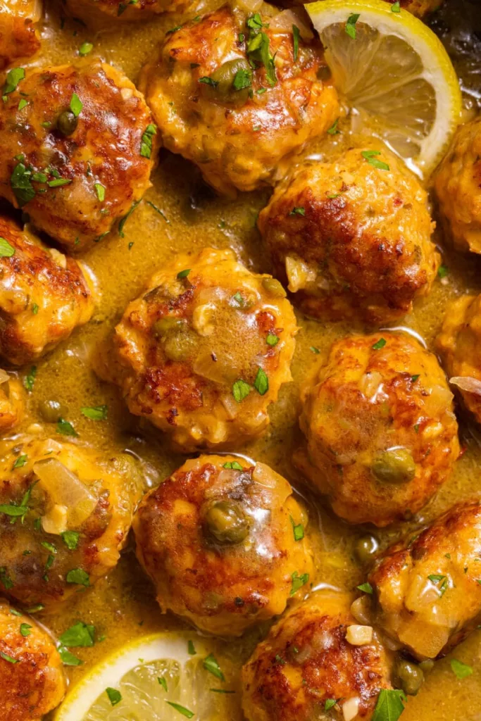 Chicken Piccata Meatballs