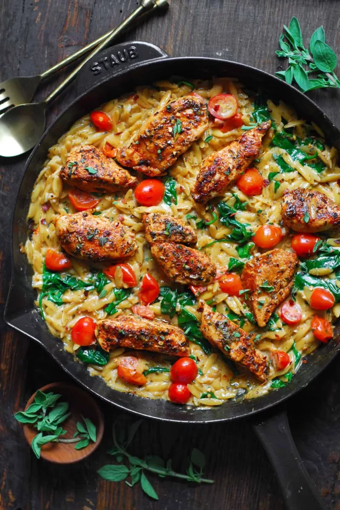 Creamy Chicken Orzo