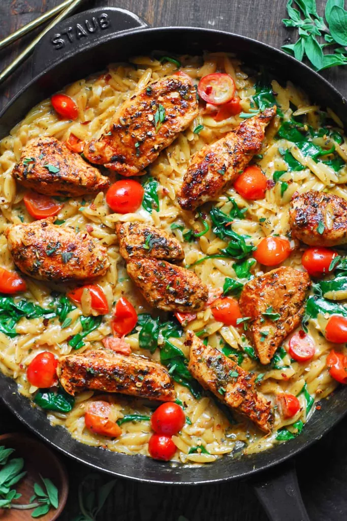 Creamy Chicken Orzo