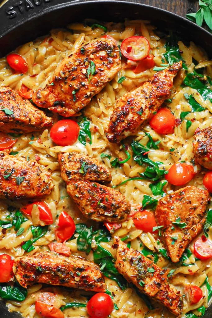 Creamy Chicken Orzo