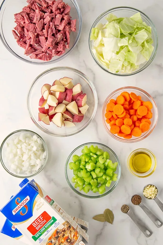 Corned Beef and Cabbage Soup