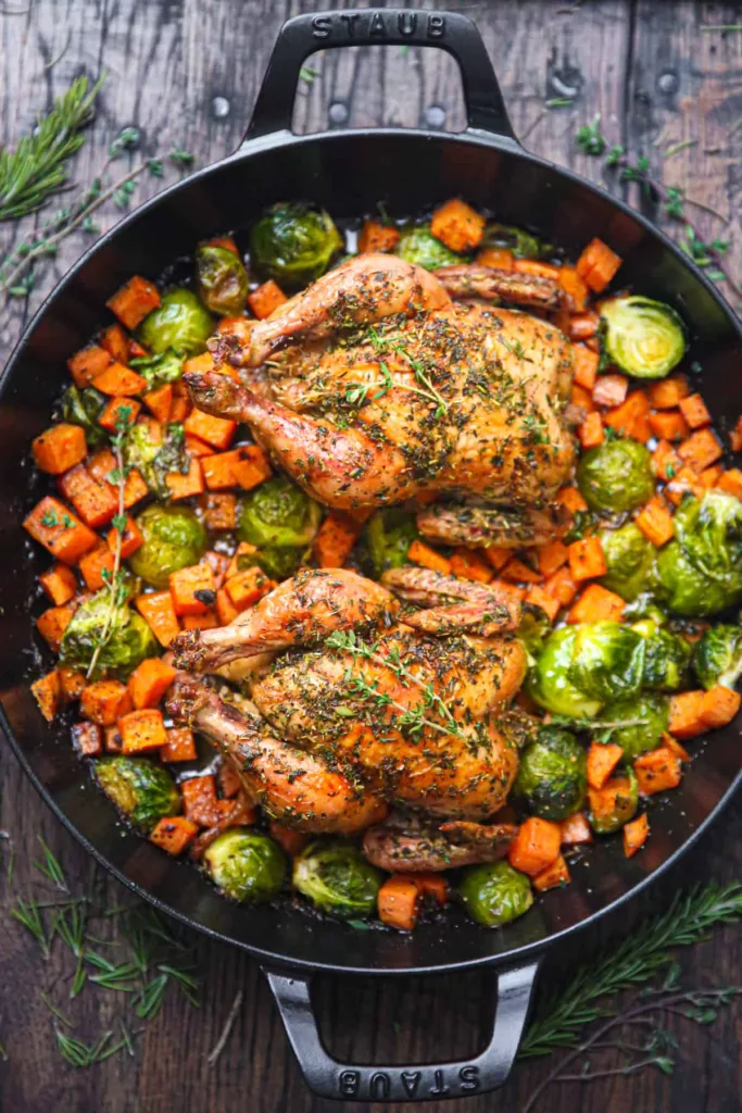 Roasted Cornish Hens