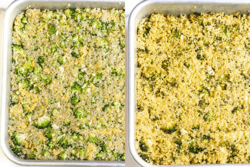 Broccoli Cheddar Quinoa Bars