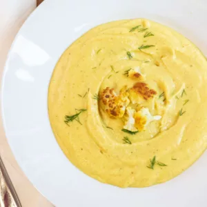 Creamy Curried Cauliflower soup