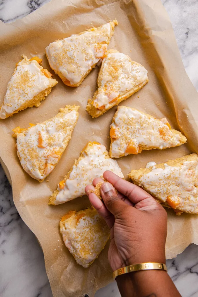 Peach Scones 