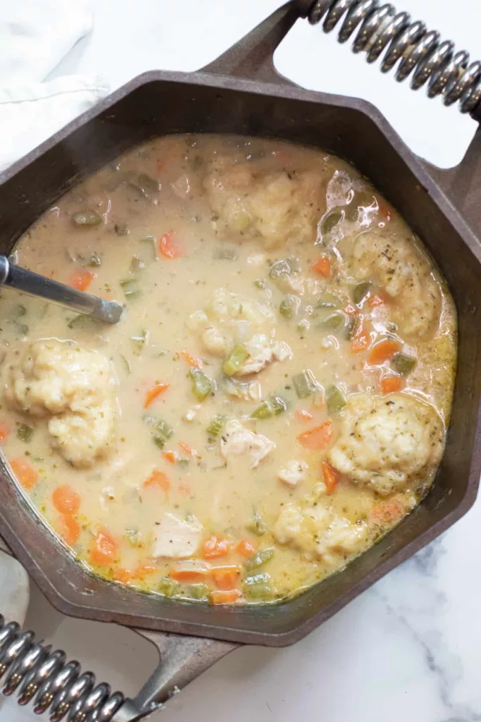 Dutch Oven Chicken and Dumplings Soup