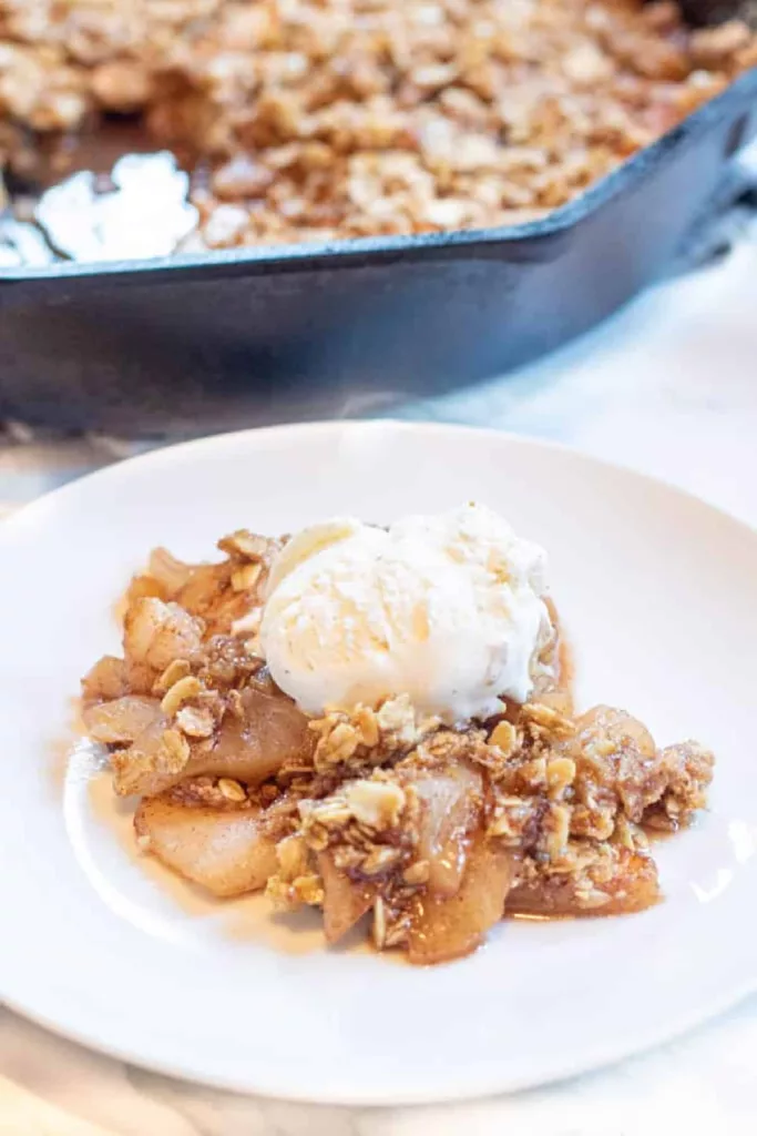 Cast Iron Apple Crisp