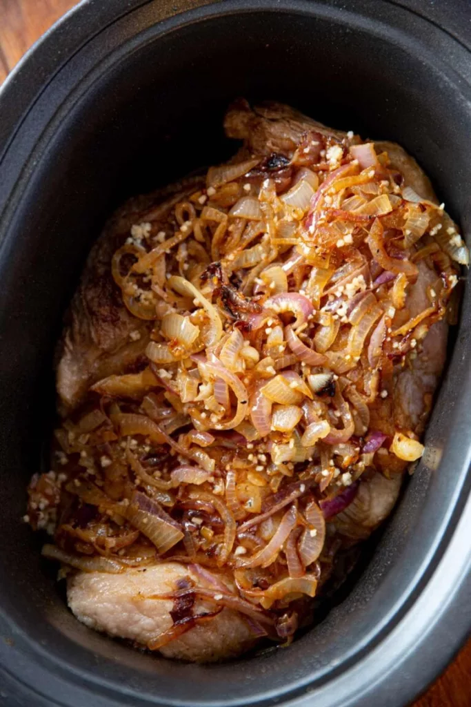 Slow Cooker Beer Onion Brisket