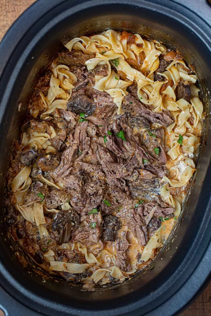 Pot Roast Beef Stroganoff