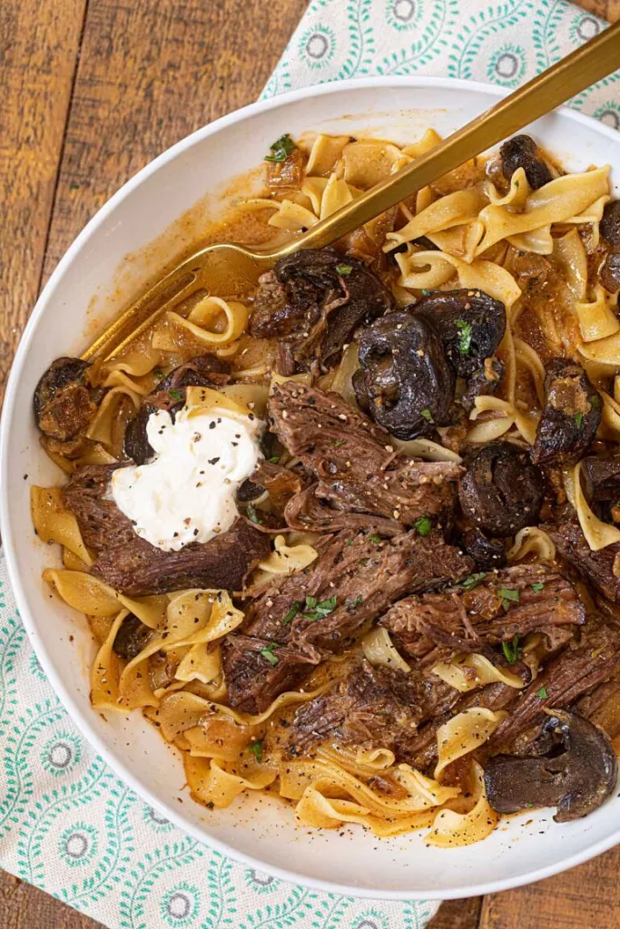 Pot Roast Beef Stroganoff