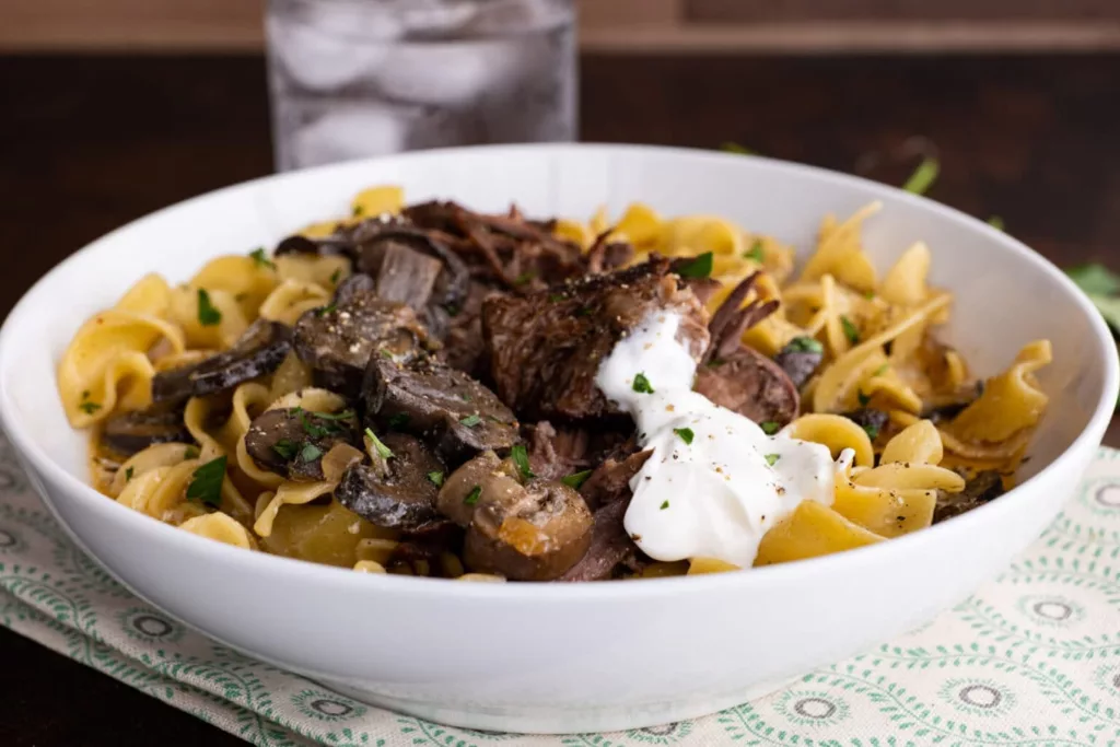 Pot Roast Beef Stroganoff