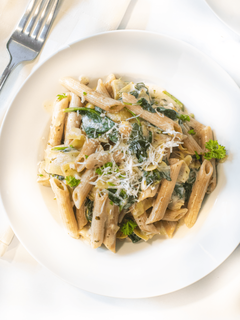 Spinach Artichoke Pasta