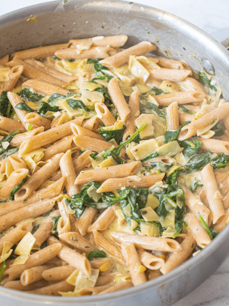 Spinach Artichoke Pasta