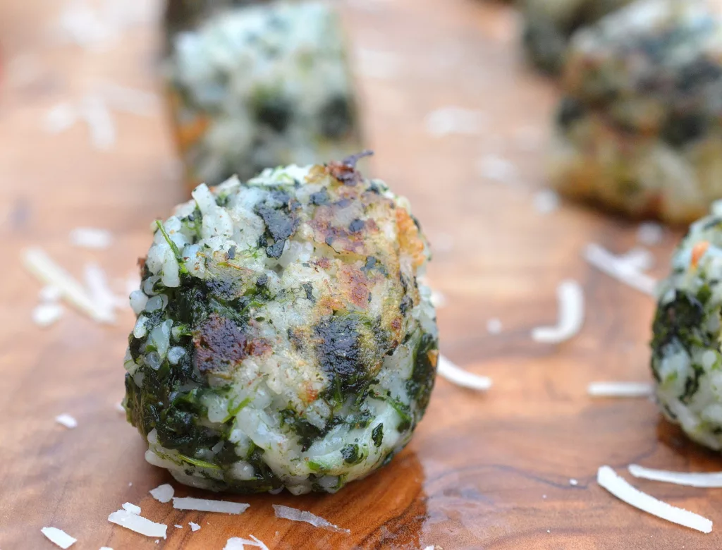 Spinach & Rice Balls