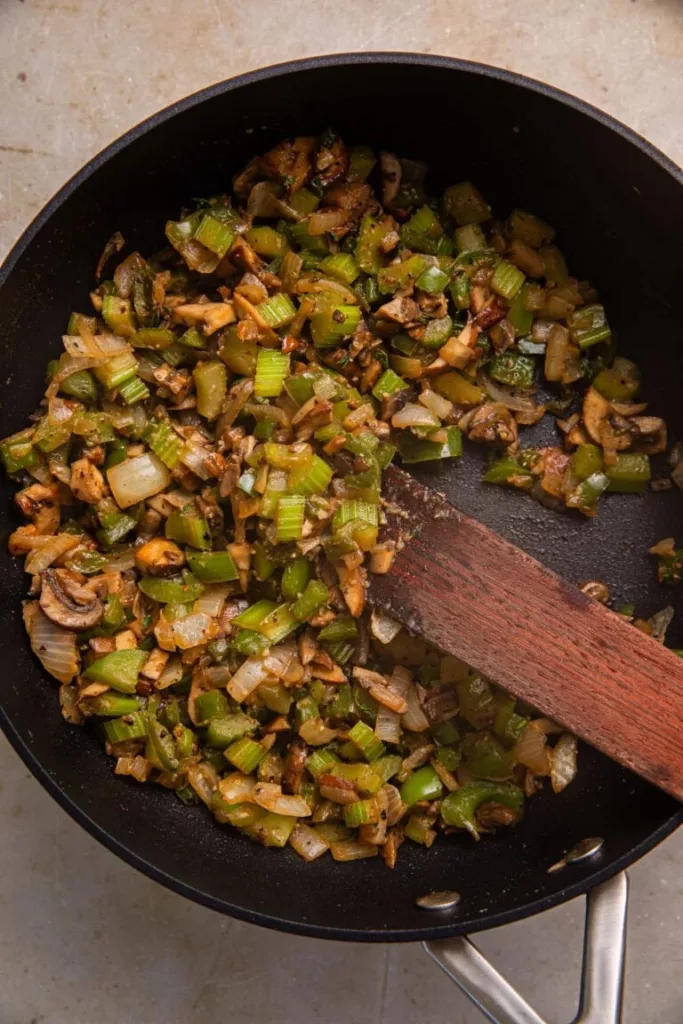 Sourdough Bread Stuffing with Ground Sage Pork