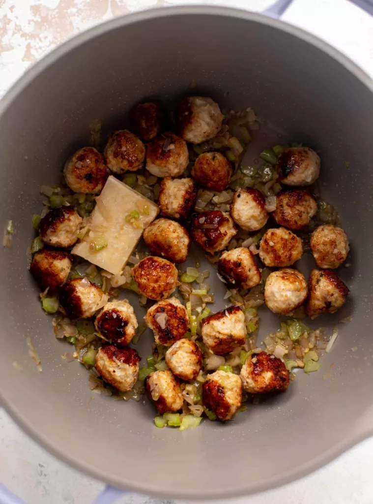 Lemon Chicken Meatball Soup