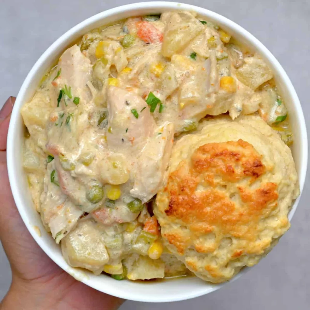 Create the tastiest, most flavorful, low-effort crockpot chicken pot pie — a family favorite that's creamy, filling, and a quick dinner to prepare on busy weeknights!