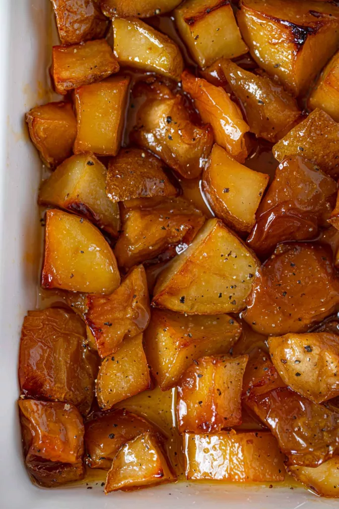 Honey Roasted Apples and Potatoes