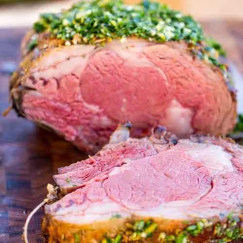 Perfect Garlic Prime Rib