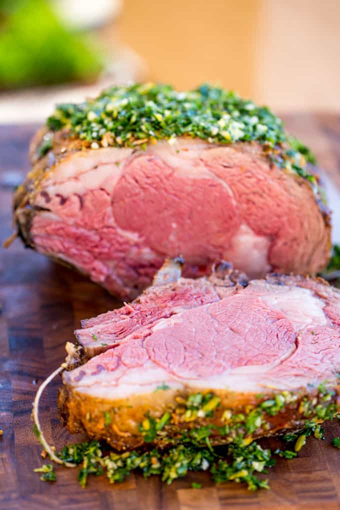 Perfect Garlic Prime Rib