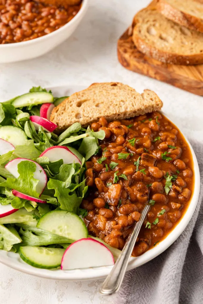 Slow Cooker Pork and Beans