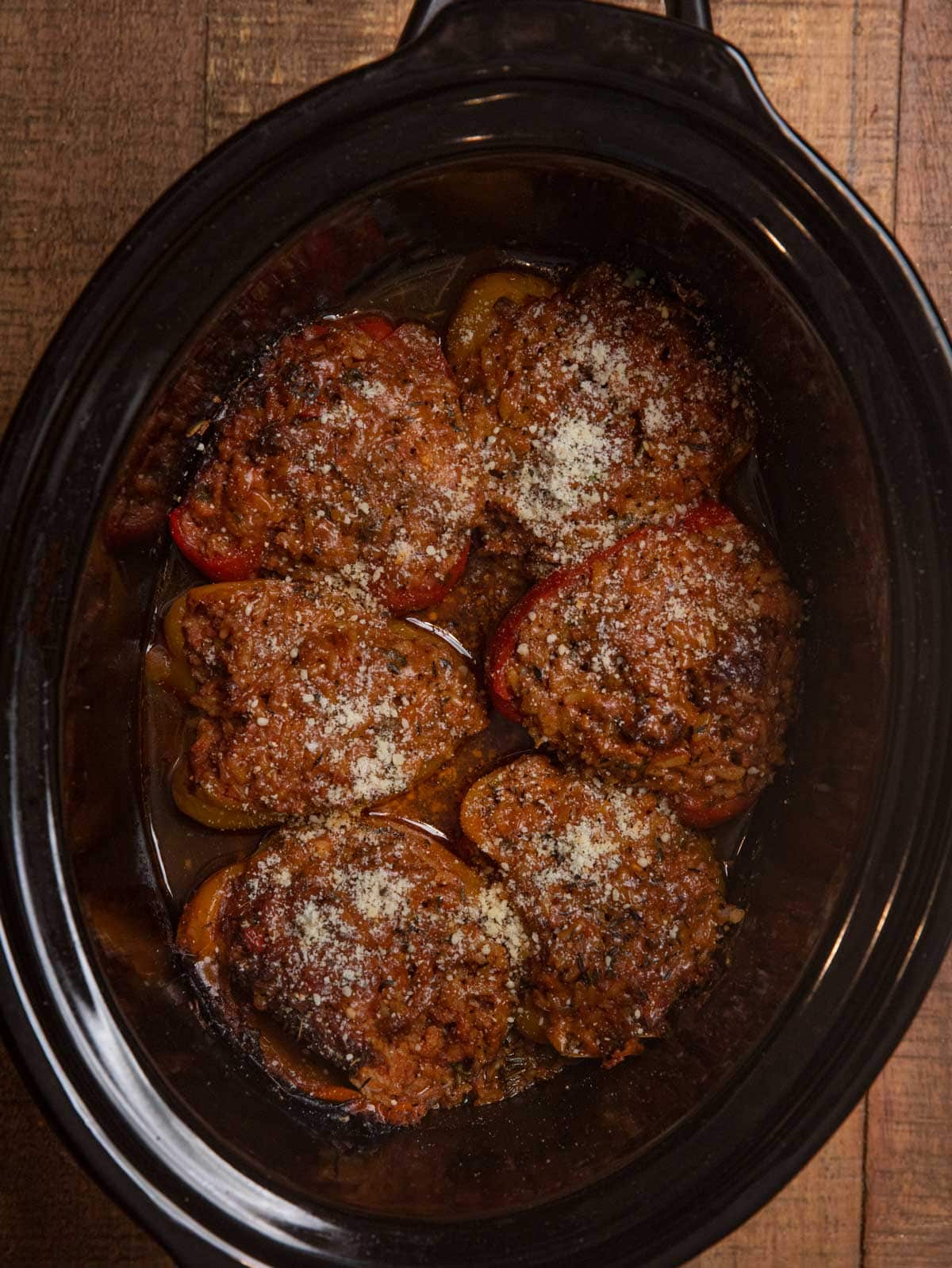 Slow Cooker Stuffed Peppers