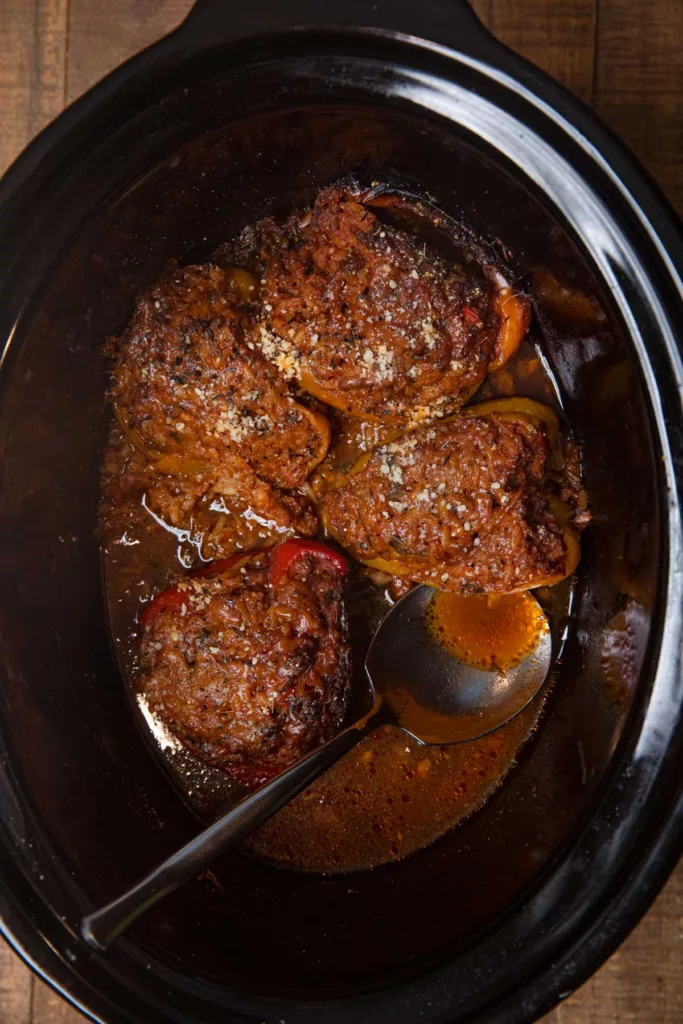 Slow Cooker Stuffed Peppers