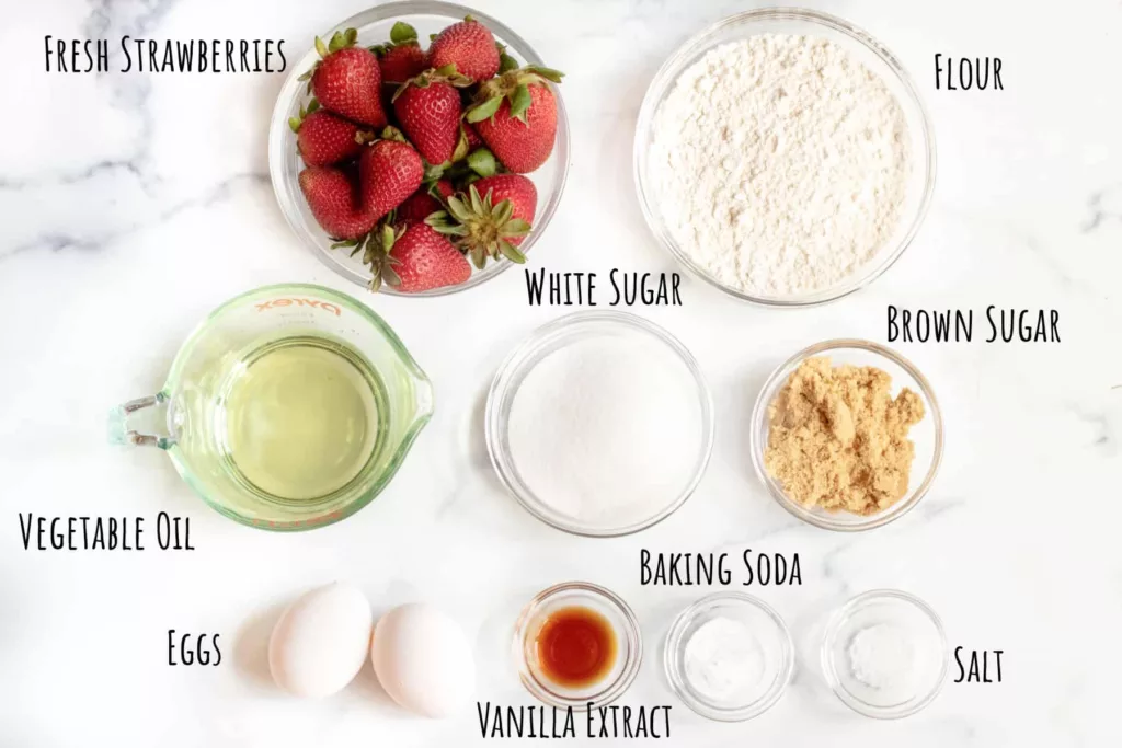 Strawberry Bread Ingredients 