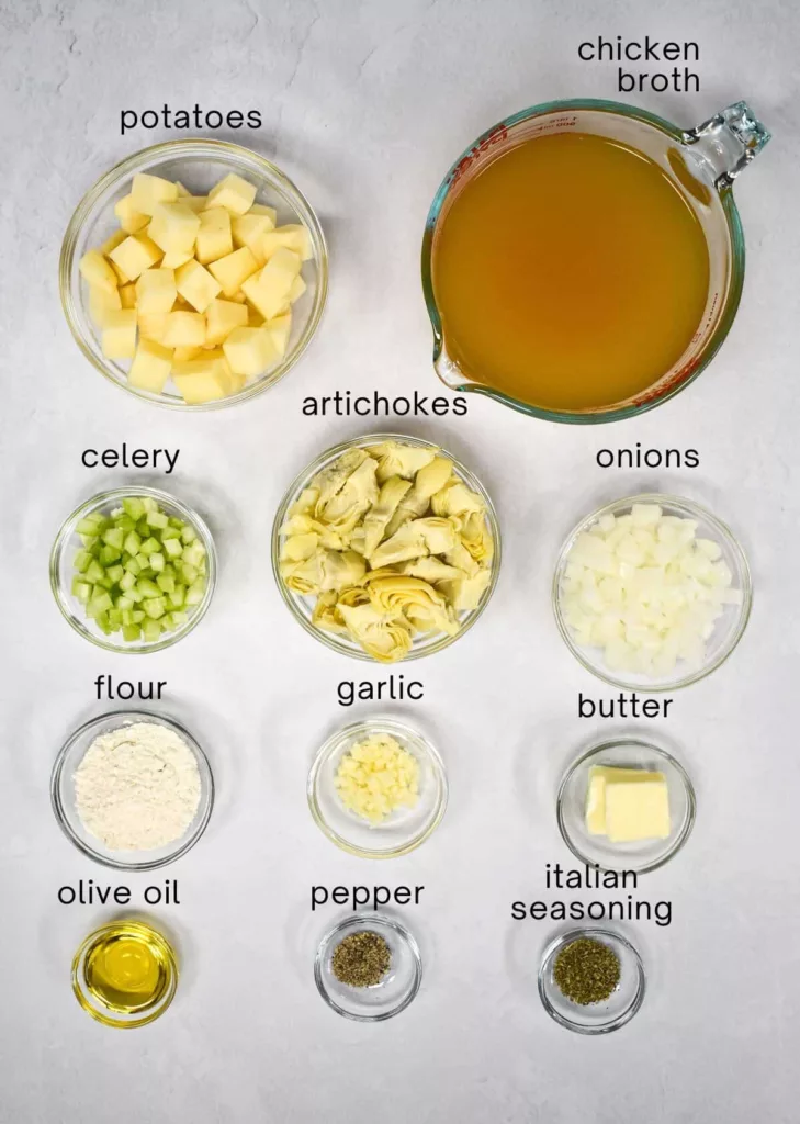 CREAMY ARTICHOKE SOUP INGREDIENTS