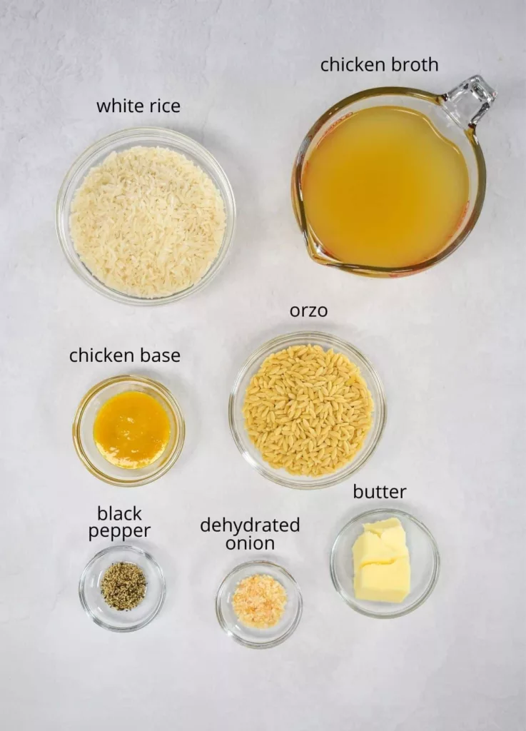 CHICKEN FLAVORED RICE INGREDIENTS