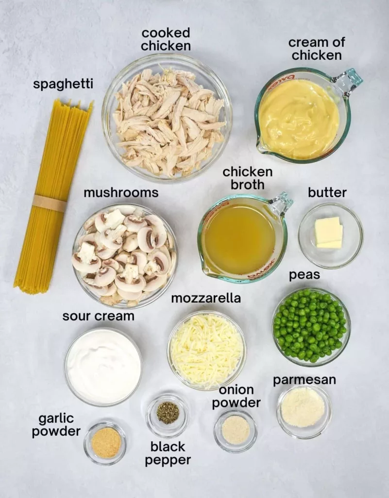 CHICKEN TETRAZZINI INGREDIENTS