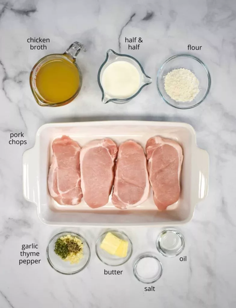 CREAMY PORK CHOPS INGREDIENTS