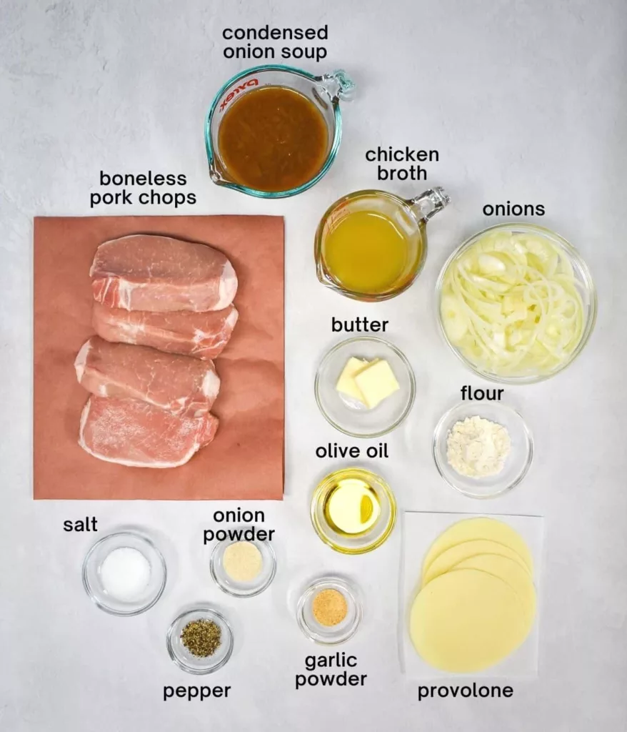 FRENCH ONION PORK CHOPS INGREDIENTS