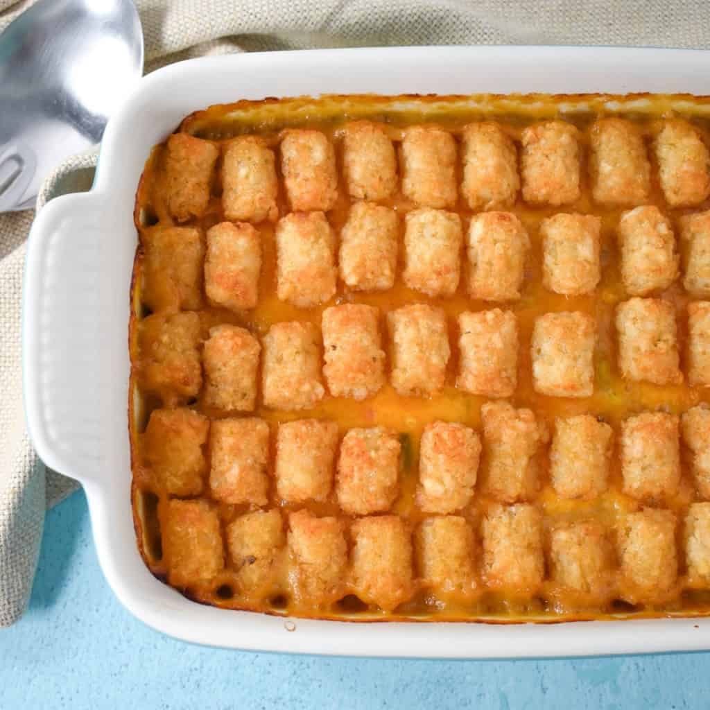 Ground Turkey Tater Tot Casserole