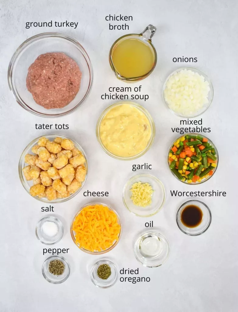 GROUND TURKEY TATER TOT CASSEROLE INGREDIENTS